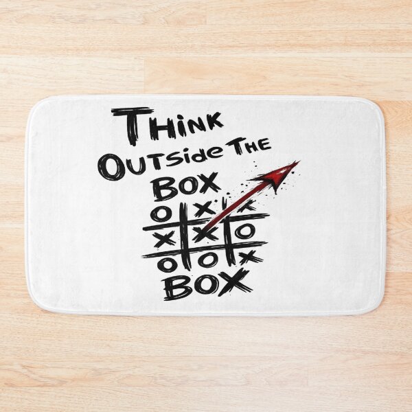 Item preview, Think Outside the Box – Creative Mindset Typography Illustration designed and sold by D.Shop.