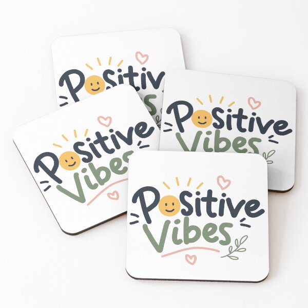 Item preview, Positive Vibes - Minimalist Happy Quote Typography Design designed and sold by FennyWijayaMomo.