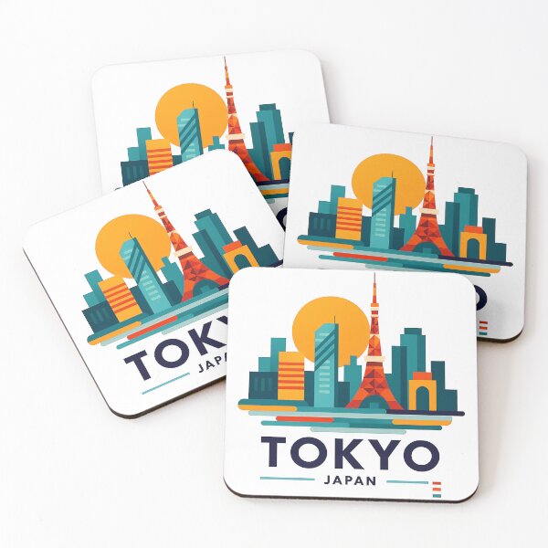 Item preview, Tokyo Japan Travel Souvenir - Tokyo Tower & Modern Skyline Art designed and sold by OzzFrequency.