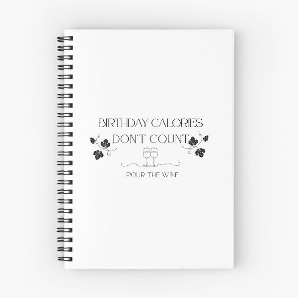 Item preview, Birthday Calories Don't Count Pour the Wine | Funny Birthday Wine Lover Shirt designed and sold by luckyhue.
