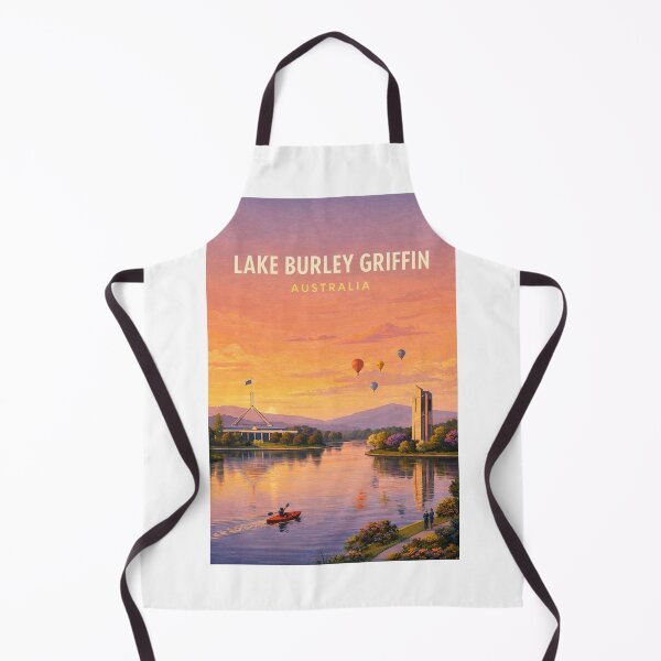Item preview, Lake Burley Griffin Canberra Australian Capital Territory Sunset Skyline designed and sold by Aryabek.