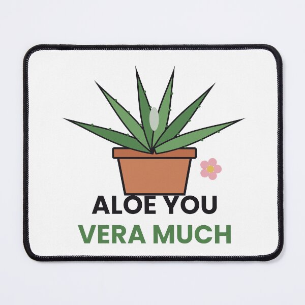 Item preview, Aloe You Vera Much Funny Plant Pun Sticker designed and sold by QuirkyCartel.