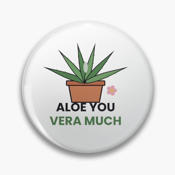 Item preview, Aloe You Vera Much Funny Plant Pun Sticker designed and sold by QuirkyCartel.