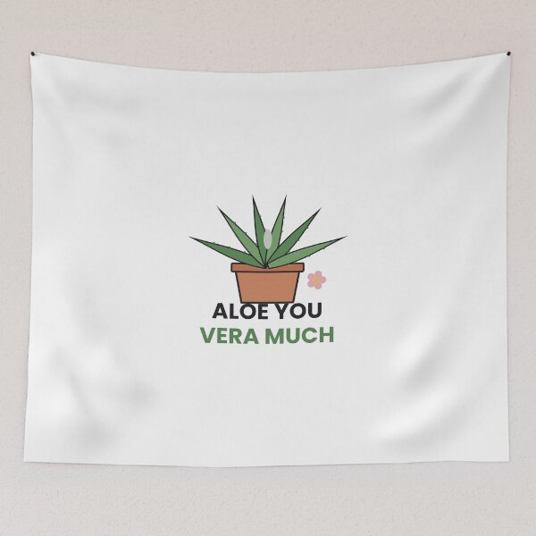 Item preview, Aloe You Vera Much Funny Plant Pun Sticker designed and sold by QuirkyCartel.