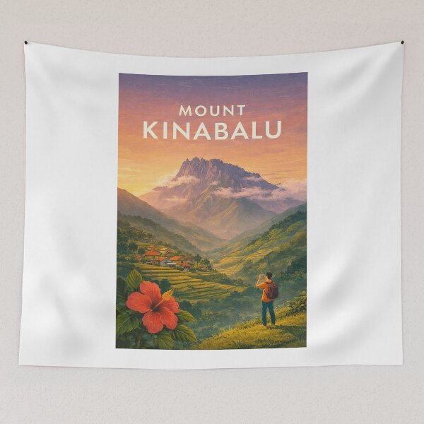 Item preview, Mount Kinabalu Sabah Borneo Malaysia Rainforest Highlands designed and sold by Aryabek.