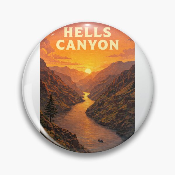 Item preview, Hells Canyon Snake River Idaho Oregon Rugged Wilderness Sunset designed and sold by Aryabek.