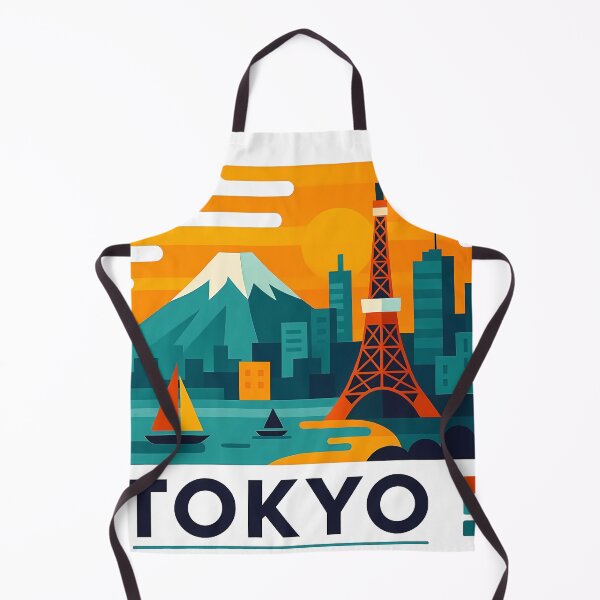 Item preview, Tokyo Japan Travel Souvenir - Tokyo Tower & Modern Skyline Art designed and sold by OzzFrequency.