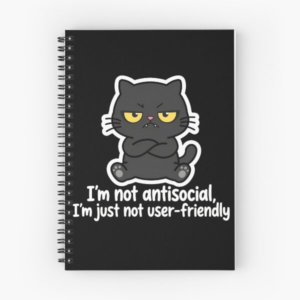 Item preview, Antisocial Cat designed and sold by MMateka.