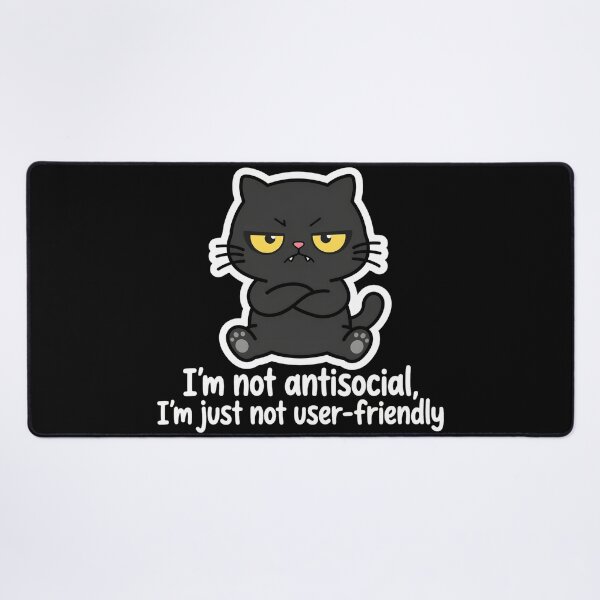 Item preview, Antisocial Cat designed and sold by MMateka.