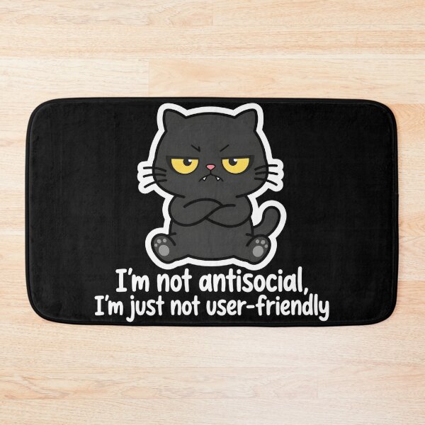 Item preview, Antisocial Cat designed and sold by MMateka.