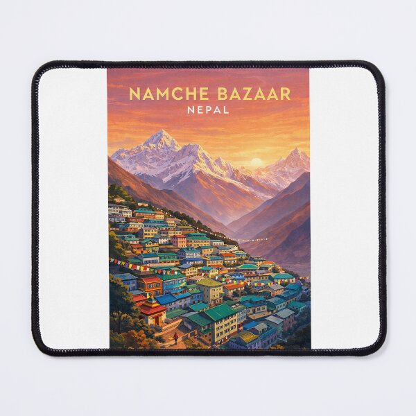 Item preview, Namche Bazaar Everest Region Khumbu Nepal Himalayan Gateway designed and sold by Aryabek.