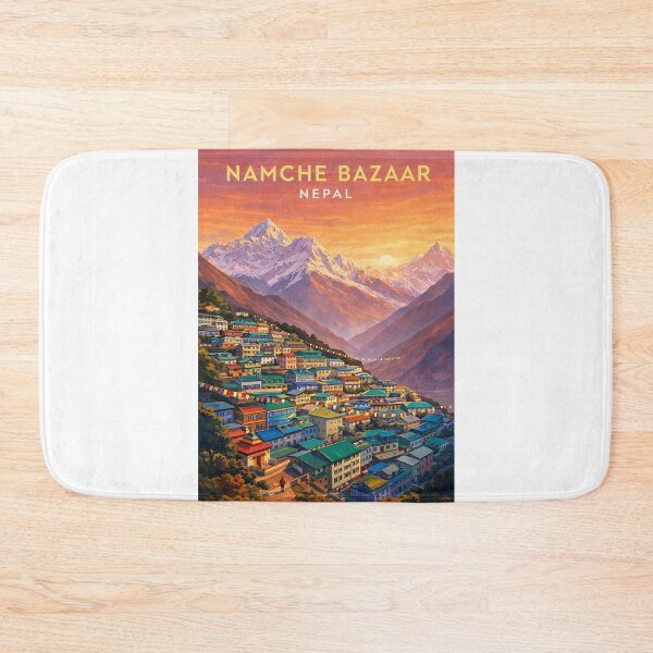 Item preview, Namche Bazaar Everest Region Khumbu Nepal Himalayan Gateway designed and sold by Aryabek.
