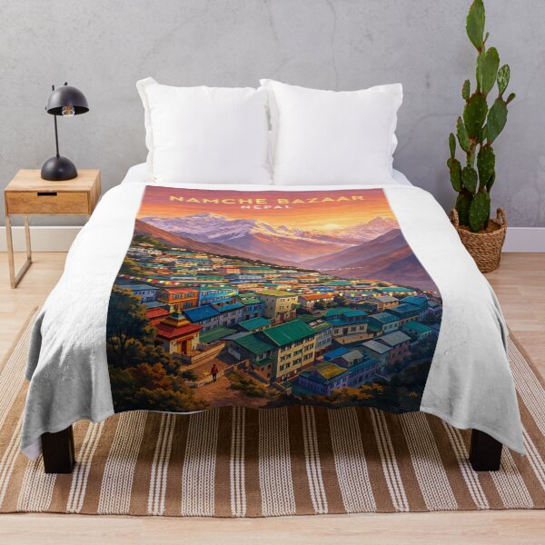 Item preview, Namche Bazaar Everest Region Khumbu Nepal Himalayan Gateway designed and sold by Aryabek.
