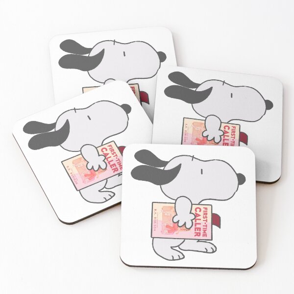 Item preview, snoopy reading first time caller designed and sold by liveawhimsylife.