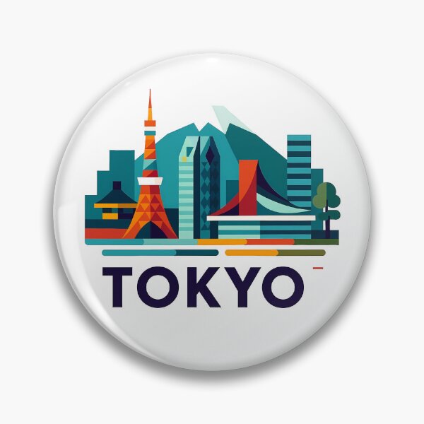 Item preview, Tokyo Japan Travel Souvenir - Tokyo Tower & Modern Skyline Art designed and sold by OzzFrequency.
