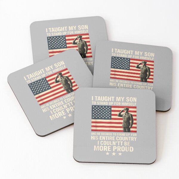 Item preview, I Taught My Son How to Stand Up Proud Military Mom and Dad designed and sold by ArleneRowe.