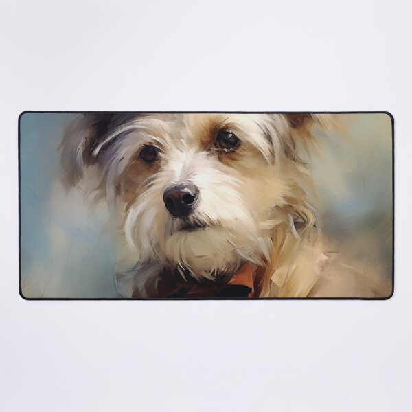 Item preview, Impressionist Terrier in a Hat and Bow Tie designed and sold by AniDragonfly.