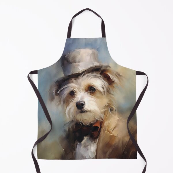 Item preview, Impressionist Terrier in a Hat and Bow Tie designed and sold by AniDragonfly.