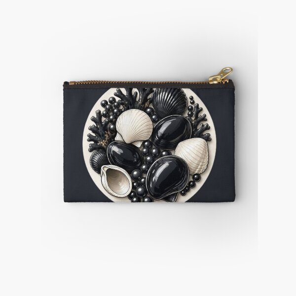 Item preview, Obsidian Seashells – Dark Botanical Collection designed and sold by Roberta Calabrese.
