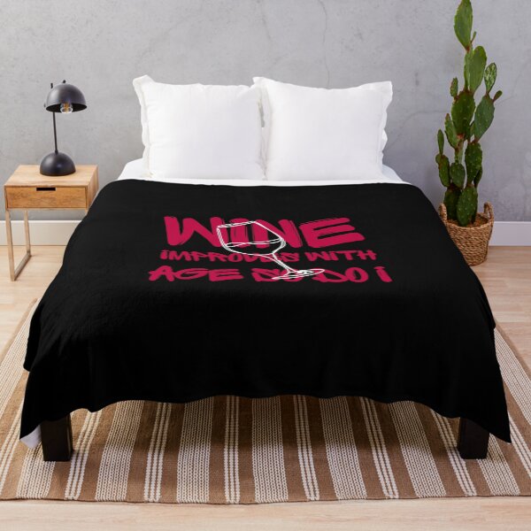 Item preview, Wine Improves with Age So Do I | Funny Wine Lover Birthday Shirt designed and sold by luckyhue.