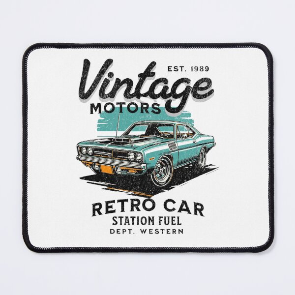 Item preview, Vintage Motors Retro Muscle Car Garage Emblem Design designed and sold by PrimeRacer.