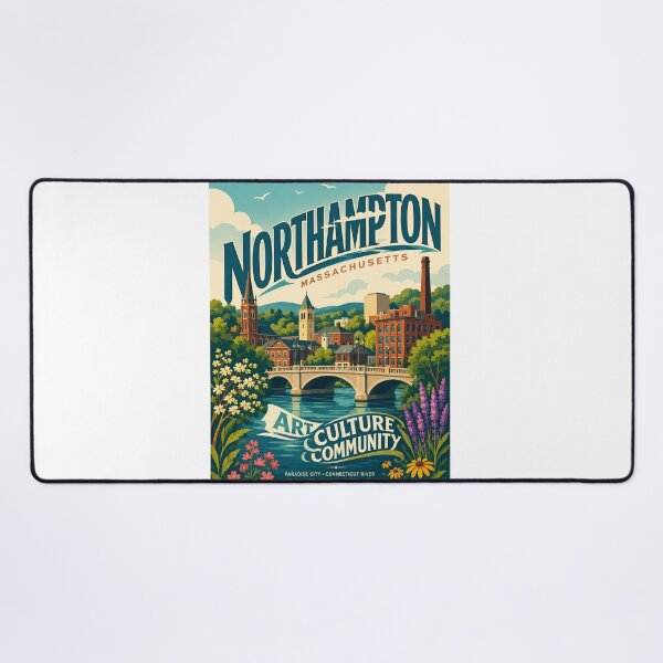 Item preview, Northampton Massachusetts Connecticut River Paradise City New England designed and sold by Aryabek.