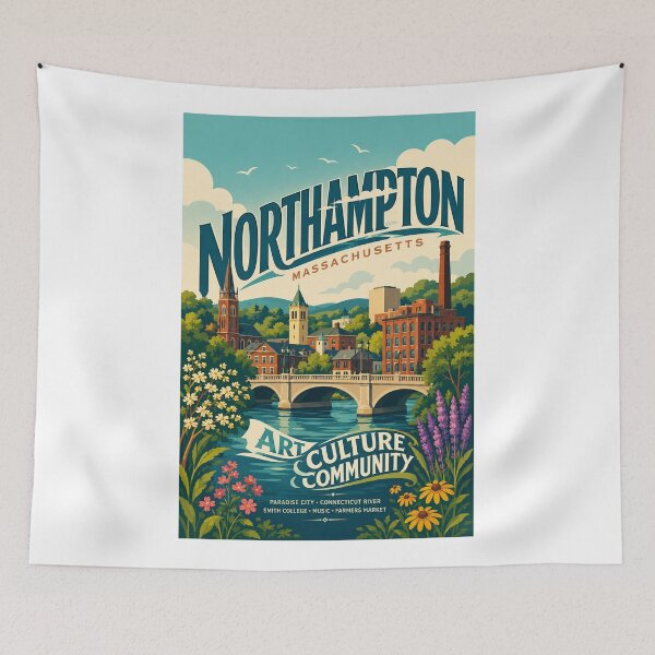 Item preview, Northampton Massachusetts Connecticut River Paradise City New England designed and sold by Aryabek.