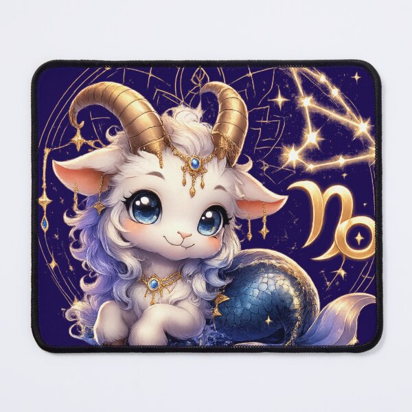 Item preview, NU Capricorn — Cute Celestial Zodiac Mascot designed and sold by NUFADE.