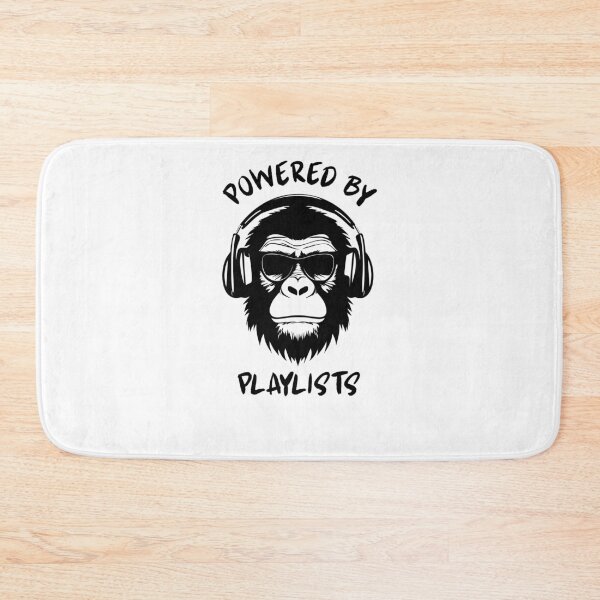 Item preview, Powered By Playlists | Music Lover Typography Sticker & T-Shirt designed and sold by Dream Vibe.