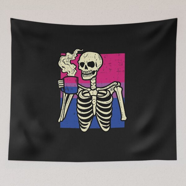 Item preview, Bi Pride Skeleton Coffee Bisexual Bisexuality LGBT Women Comfort Colors designed and sold by FrankIsabel.