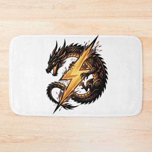 Item preview, Dragon Rider Academy Black Dragon And Lightning designed and sold by ryanguas.