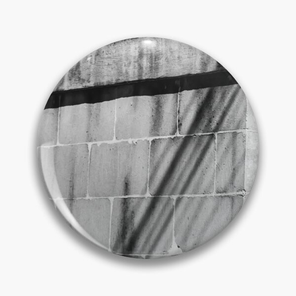 Item preview, Black And White Stone Wall Corner With Spherical Finial And Diagonal Shadow Lines, Minimal Architecture designed and sold by Nmallia.