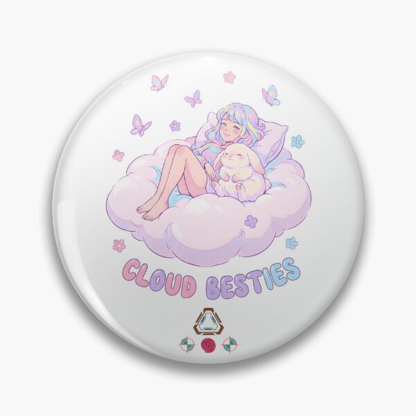 Item preview, Cloud Besties - Pastel Girl & Bunny Snuggle designed and sold by m-yoga-store.