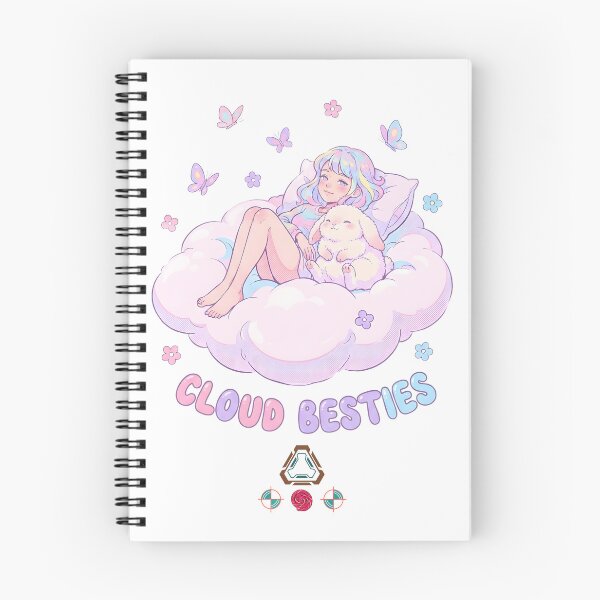 Item preview, Cloud Besties - Pastel Girl & Bunny Snuggle designed and sold by m-yoga-store.