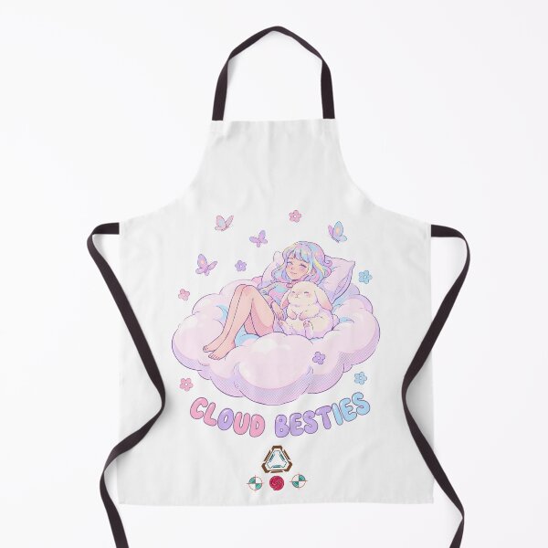 Item preview, Cloud Besties - Pastel Girl & Bunny Snuggle designed and sold by Whimsy Trail Co.