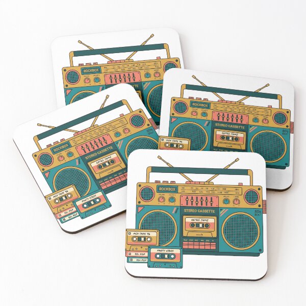 Item preview, Retro 80s Boombox Illustration Art designed and sold by absousamsung.