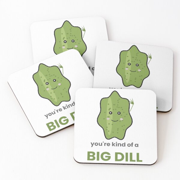 Item preview,  You're Kind Of A Big Dill Funny Pickle Pun Sticker designed and sold by QuirkyCartel.