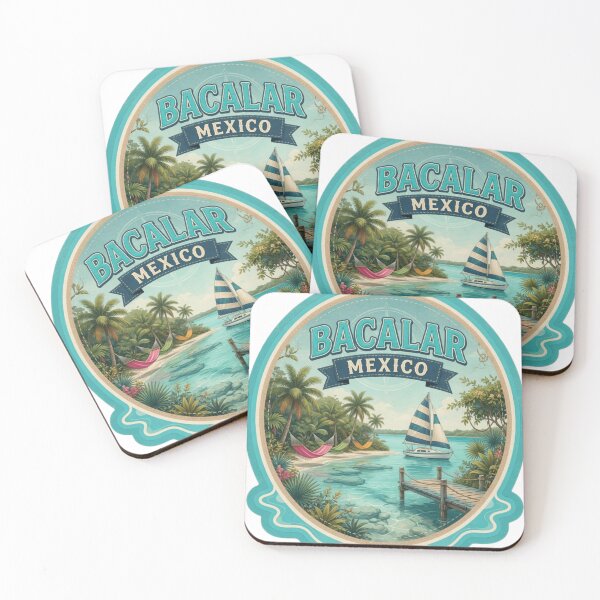 Item preview, Bacalar Mexico Lagoon Travel Sticker designed and sold by Imaginarium of Chaos falcon88 .
