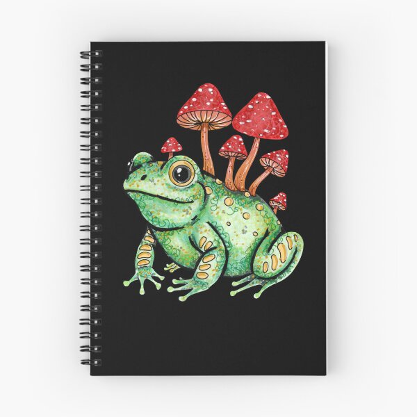 Item preview, Mushroom frog traditional art nature  designed and sold by Laurenrae-art.