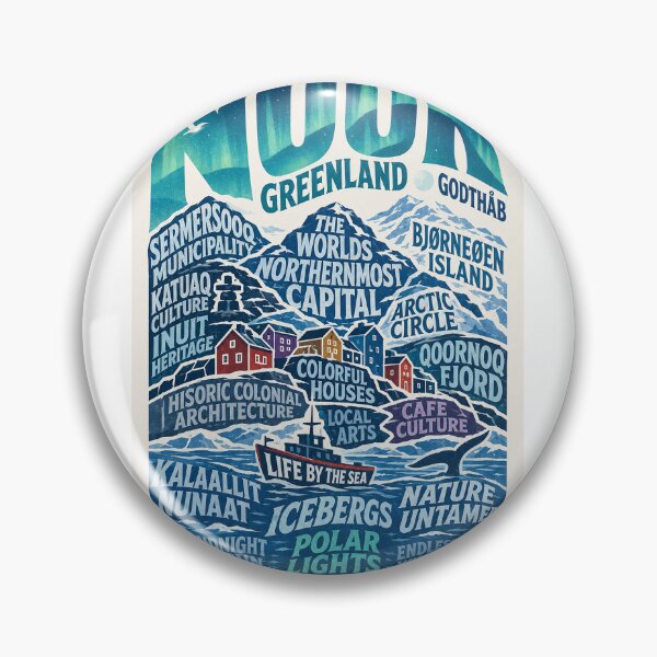 Item preview, Nuuk Greenland Sermersooq Arctic Capital Kalaallit Nunaat designed and sold by StampMyPassport.