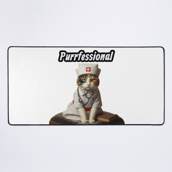 Item preview, Purrfessional nurse designed and sold by AnonimusDesigns.