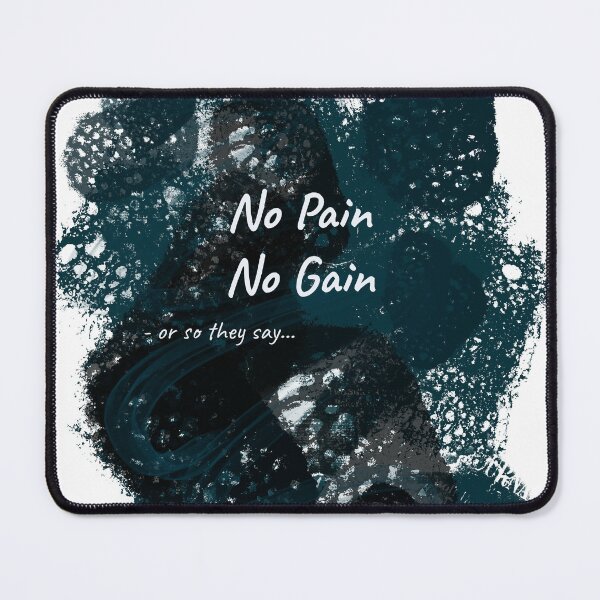 Item preview, No Pain No Gain Contrast Poster designed and sold by Utali.
