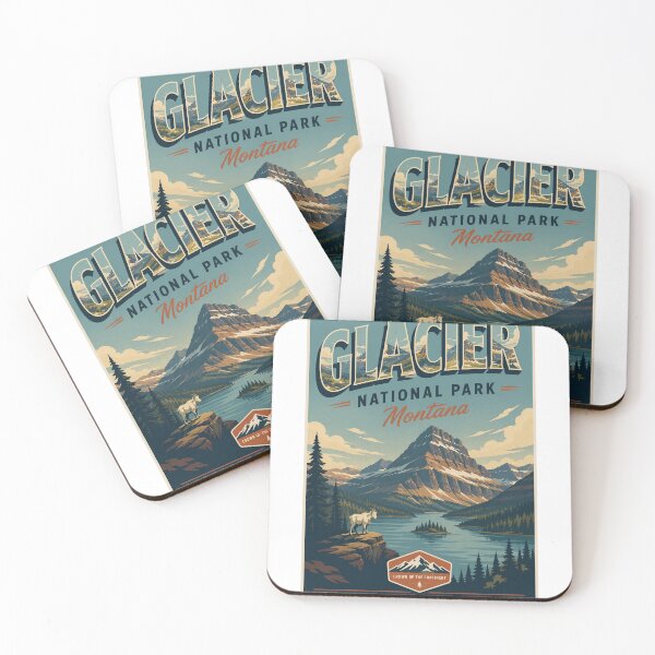 Item preview, Glacier National Park Montana Crown of the Continent Rocky Mountains designed and sold by StampMyPassport.
