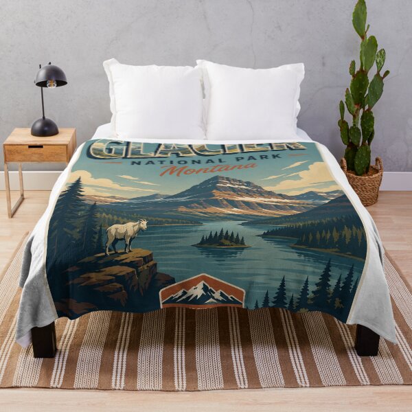 Item preview, Glacier National Park Montana Crown of the Continent Rocky Mountains designed and sold by StampMyPassport.