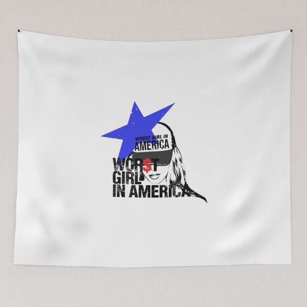 Item preview, Slayyyter- Worst Girl In America-Blue Star Graphic designed and sold by CharlesZachars.