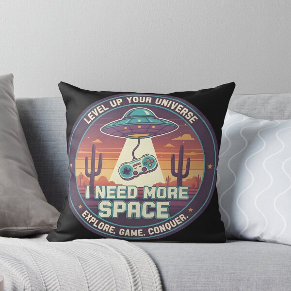 Item preview, I Need More Space – Funny Gamer UFO designed and sold by PT PROJECT.