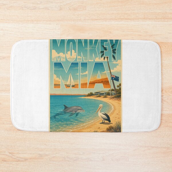 Item preview, Monkey Mia Shark Bay Western Australia Dolphin Coast designed and sold by StampMyPassport.