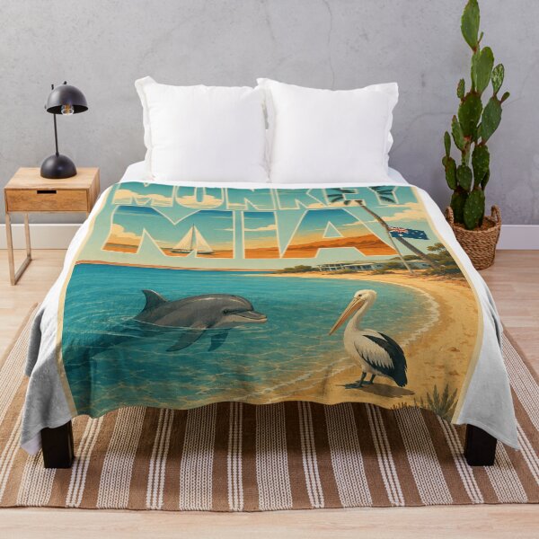 Item preview, Monkey Mia Shark Bay Western Australia Dolphin Coast designed and sold by StampMyPassport.