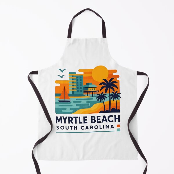 Item preview, Myrtle Beach South Carolina Souvenir - Ocean Pier & Palm Trees Art designed and sold by OzzFrequency.