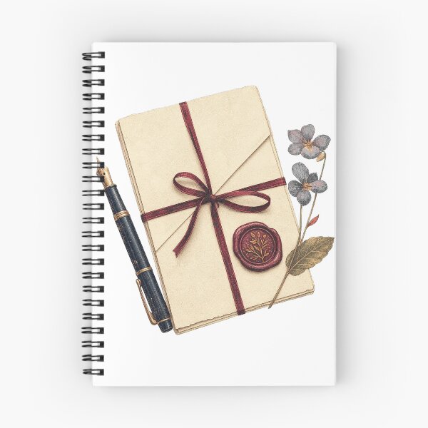 Item preview, Vintage Wax Seal Letter for Stationery Lovers designed and sold by Whimsy Paw Studio | Cute Animal Art.